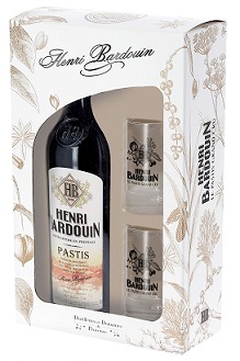 Buy wholesale Pastis Henri Bardouin Collection box, 1 bottle and two glasses